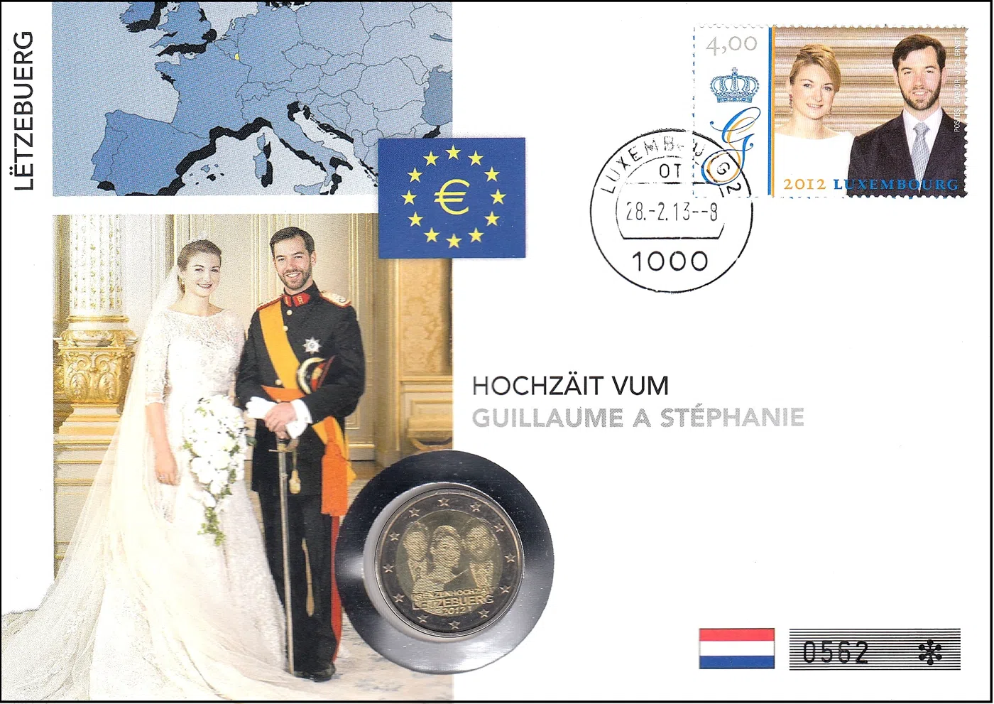 POROKA PRESTOLONASLEDNIKA VEL. VOJVODE GUILLAUMA Z GROFICO STEPHANIE DE LANNOY